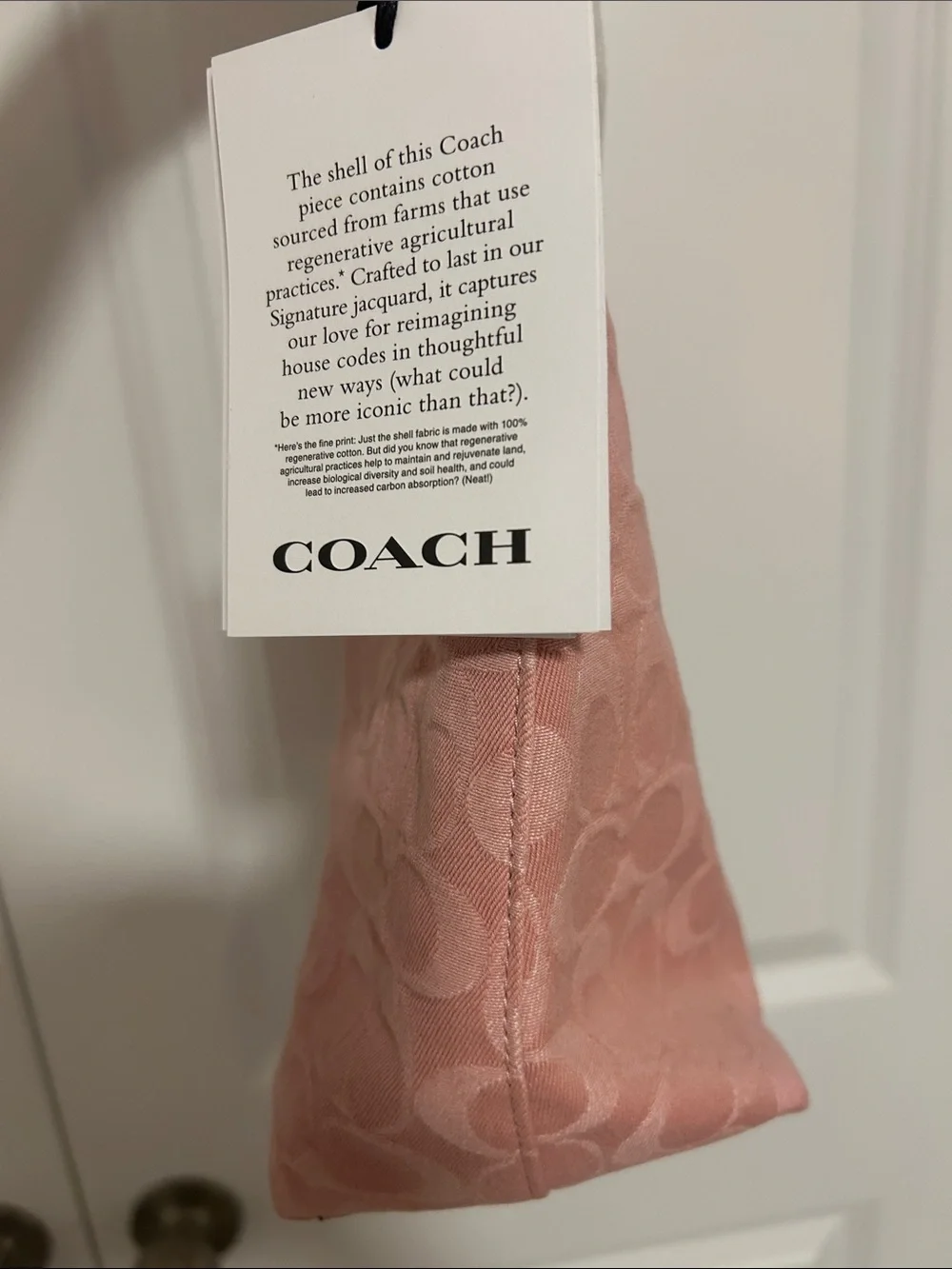 price is firm coach pink denim laurel shoulder bag